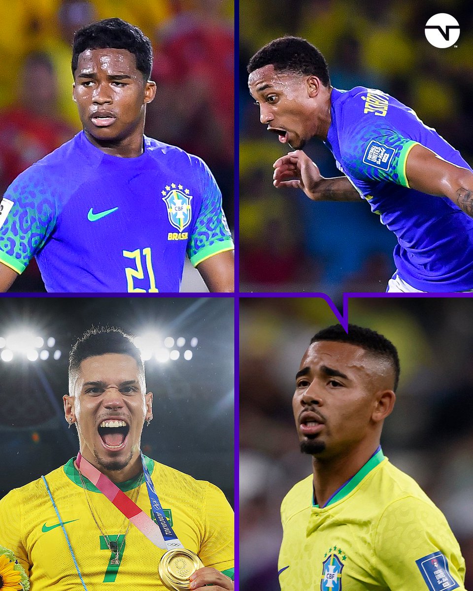 TNTSportsBR's tweet photo. QUEM DEVE SUBSTITUIR VINI JR.? 👀🇧🇷 Com a lesão do nosso camisa 7, quem você gostaria de ver atuando em seu lugar? Vale lembrar que o Gabriel Jesus ainda passará por avaliação antes da partida. #SeleçãoBrasileira https://t.co/1s9wwCuSYM
