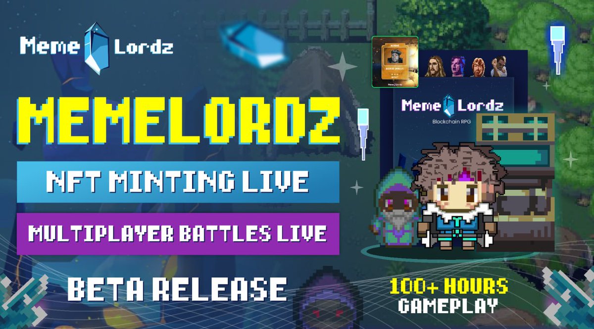 🚀 Exciting News! 🎮✨MemeLordz Public Beta is live!🌐Join this epic journey as we unleash the power of memes. 🤖💥Catch your Lordz and gear up for some legendary multiplayer battles!🛡️🔥 Don't miss out on the meme revolution! Memelordz.io 🚨 #BNB ✨#cryptocurrency