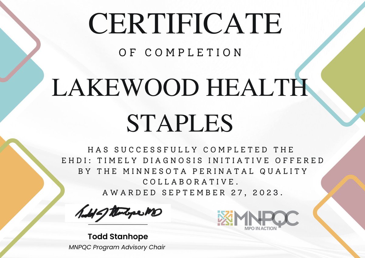 Congratulations are in order for our EHDI teams! MNPQC's EHDI Initiative reached its conclusion in September, marking a significant milestone on our journey. Stay tuned for updates when we reconvene in February 2024 for our 'Holding the Gains' call. #MNPQCEHDI #PerinatalHealth