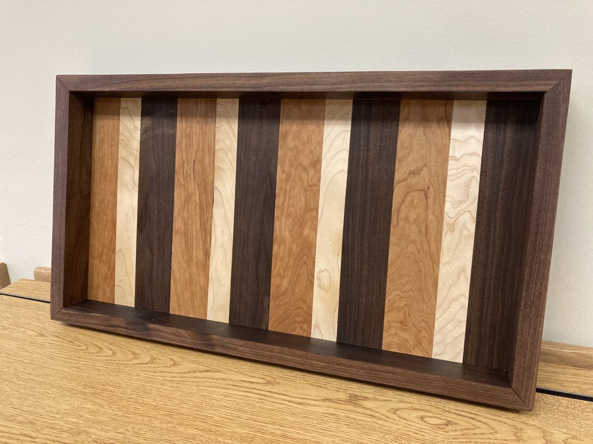 JCLenk's tweet image. Check out this beautiful serving tray a student made in #CDE So proud of their creations #EnjoyTheExperience