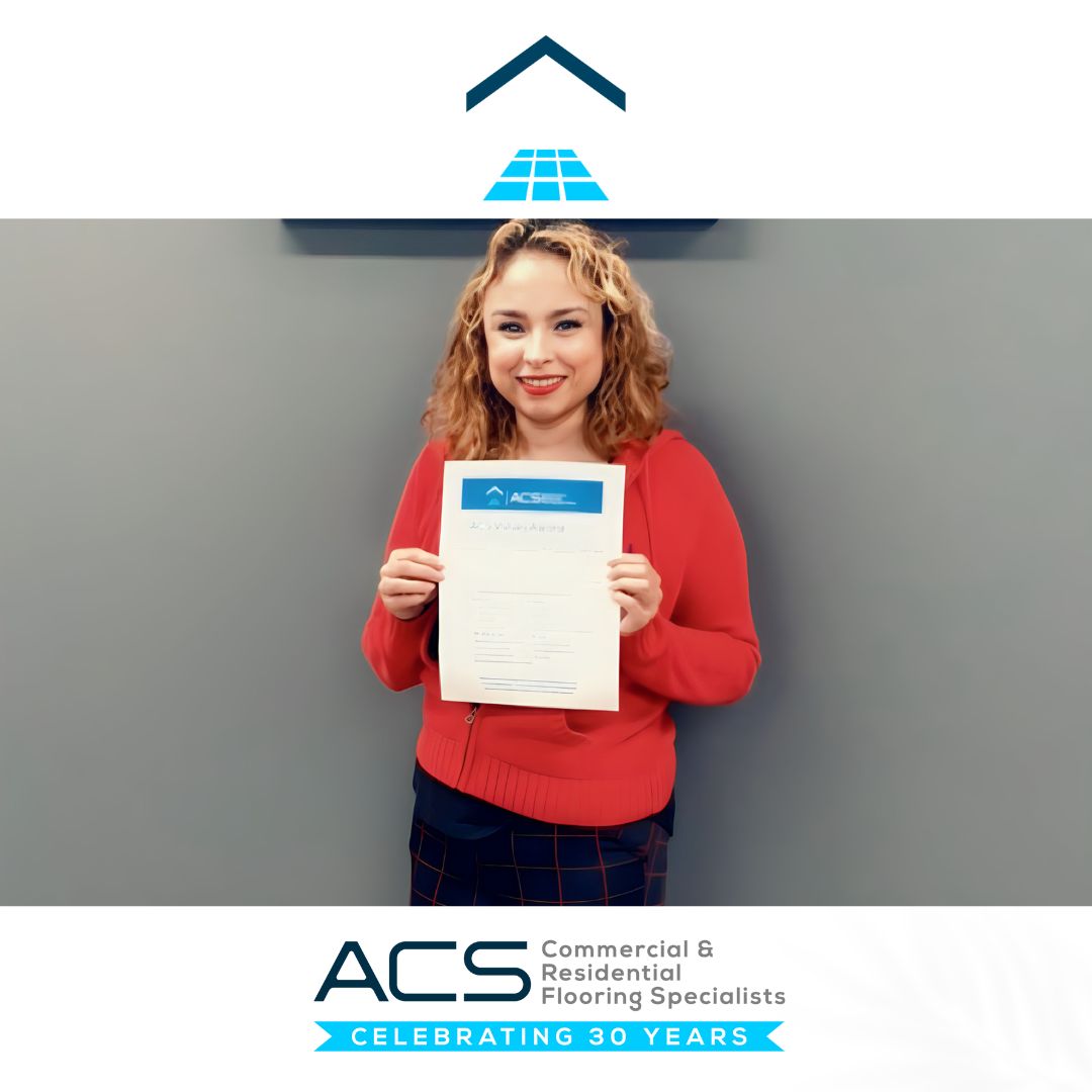 ACS_flooring's tweet photo. Michelle Meza earns a Values award! She has said yes and owned it, demonstrating a proactive attitude by taking action. Michelle, you are a true example of the ACS Values in action. #ACSvalues #strongertogether #valuesaward https://t.co/y36fWYXeAP