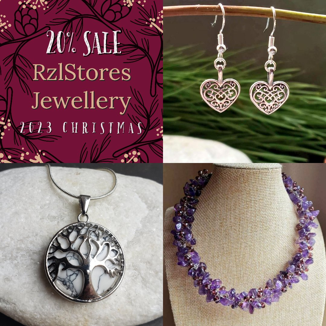 Check out the amazing sale now on in my @RzlStores #jewelleryshop. Lots if designs and styles, perfect for the Holiday season, #ChristmasGiftIdeas #uniquejewellery #GiftForHer #GiftsForHim #Accessories #Fashion 
Free UK Delivery
rzlstoresjewellery.etsy.com