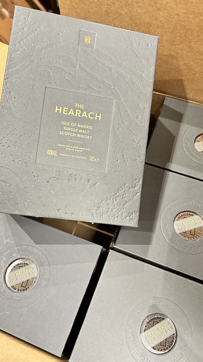 Thanks to our friends at @isleofharrisdistillers we have managed to secure some more of the inaugural 1st Release Hearach whisky, reserve yours now !