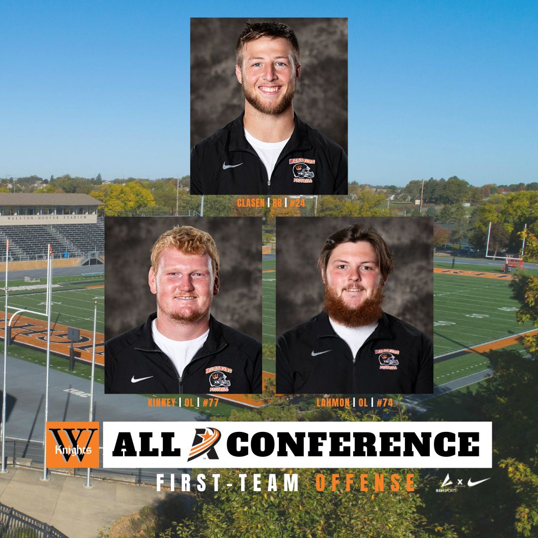 Conference Awards 🏆

First-team (offense): Hunter Clasen, Tucker Kinney, Alex Lahmon.

🧵