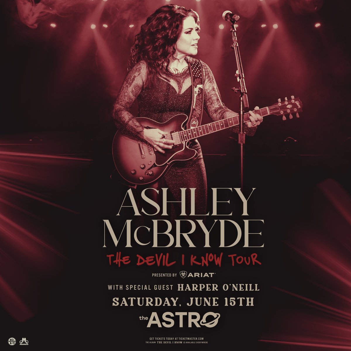 TICKETS ON SALE NOW!
#TheDevilIKnowTour is just getting started... See @AshleyMcBryde  LIVE at The Astro on Saturday, June 15th!

ticketmaster.com/event/20005F68…