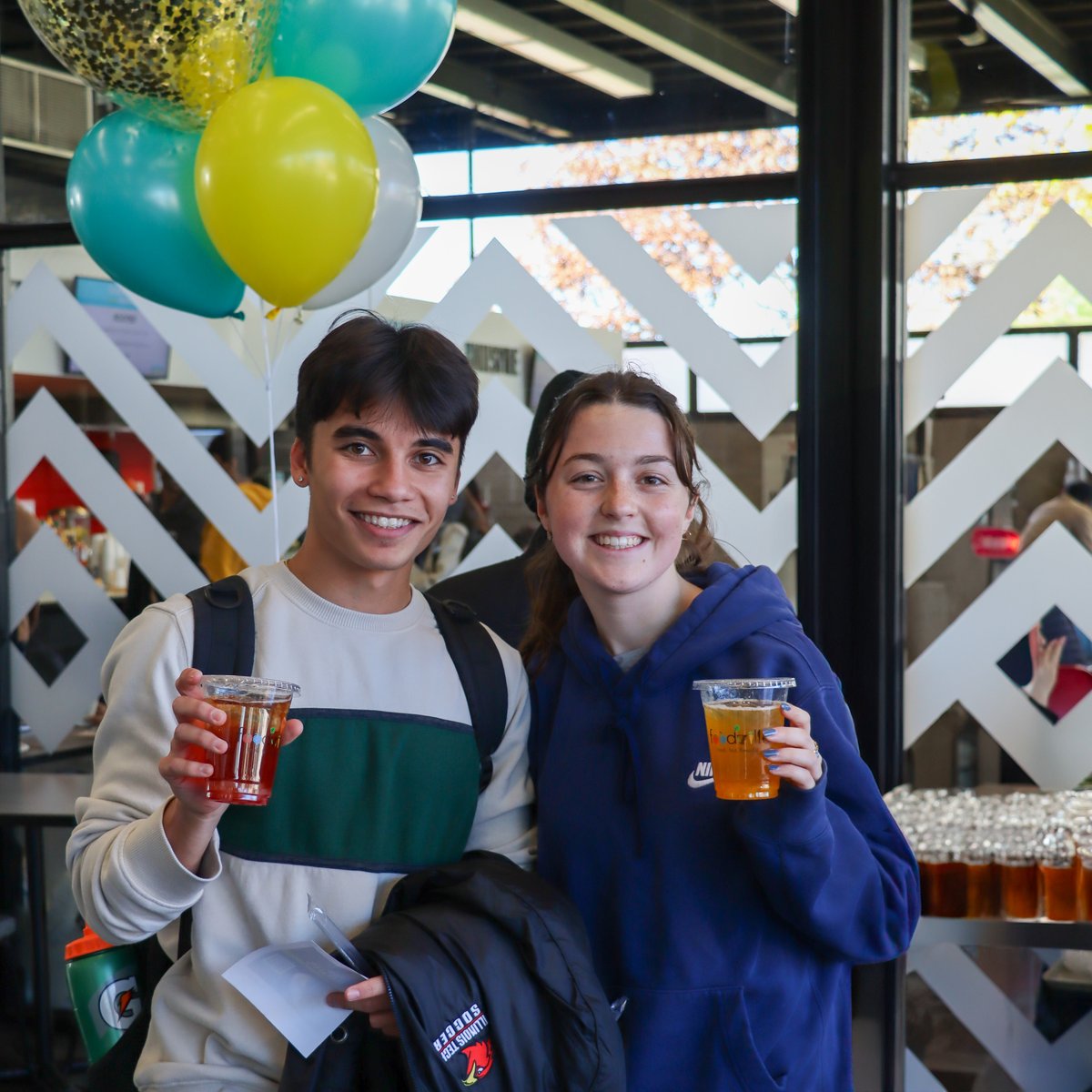 tech_eats's tweet photo. 🎉We're thrilled to introduce the newest member to our menu – Boba Tea!🍵✨We hope you all enjoyed our💥FREE💥taster samples in the Commons on Wednesday and that you are just as excited as us to try out our range of Boba teas now at Center Court or John + Pat Anderson's cafe. 🤤 https://t.co/DTK1kw3xPh