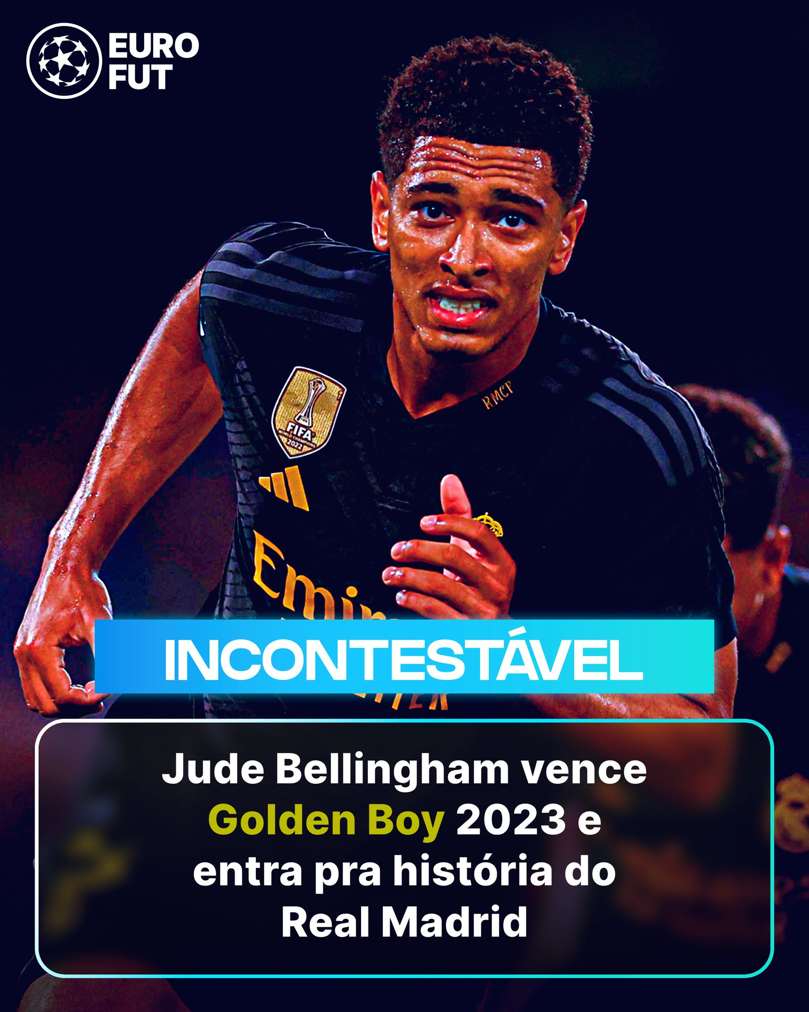 Jude Bellingham, do Real Madrid, vence prêmio Golden Boy de 2023