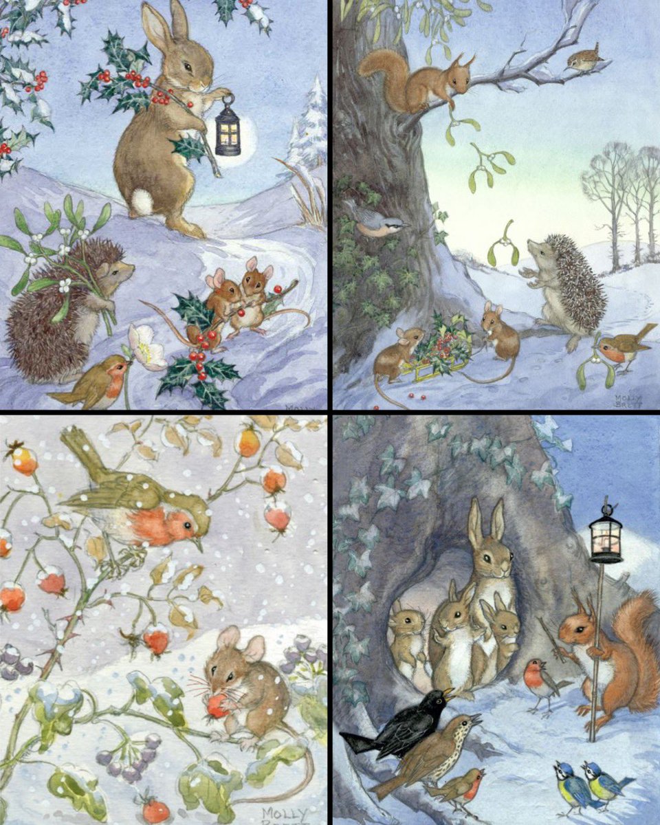 TitaniasRealm's tweet photo. The winter wonderland of illustrator Molly Brett (1902-1990) https://t.co/GYWlMaee1Z