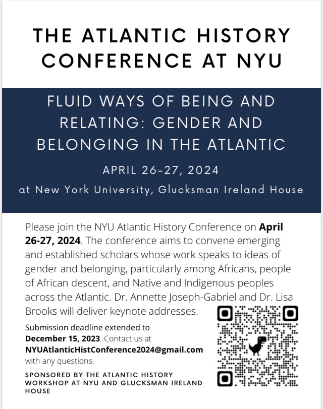 DEADLINE EXTENDED! 
<a href="/NYUHistory/">NYU Department of History</a>