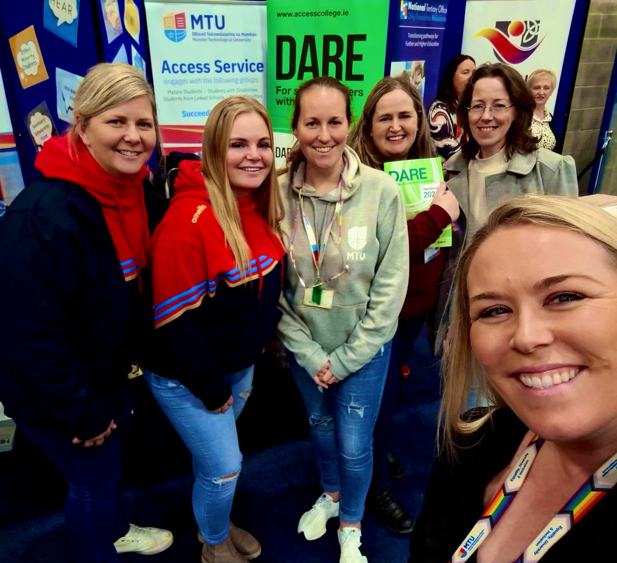 Some of the <a href="/MTUCork_Access/">MTU Cork Campus Access Service</a> team pictured at the <a href="/MTU_ie/">Munster Technological University</a> Open Day today on the Bishopstown Campus. It was wonderful to meet so many prospective students hoping to gain entry through the Mature, QQI, HEAR, DARE &amp; leaving cert routes. Email accesscork@mtu.ie with additional queries