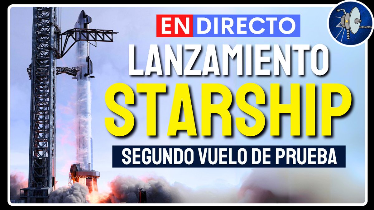 📆Mañana tenemos una cita con la historia 🚀

Es hora de vivir un nuevo día histórico para la exploración humana del espacio disfrutando del lanzamiento del cohete más grande y potente que ha existido nunca: #Starship #SuperHeavy de <a href="/SpaceX/">SpaceX</a>

⌚️Empezamos la cobertura 2h y media