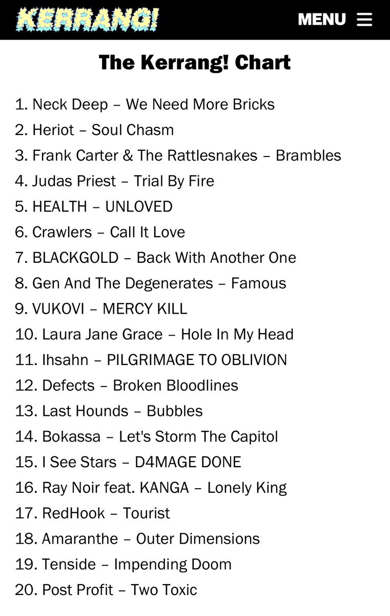 Thank you so much <a href="/KerrangMagazine/">Kerrang!</a> 🙏🏻🙏🏻🙏🏻
