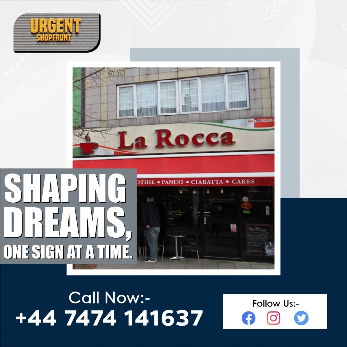 urgentshopfront's tweet image. Shaping Dreams, One Sign at a Time 🌟✨

Transform your vision into reality with our bespoke signage solutions. We're here to craft the perfect sign that speaks volumes.

#BespokeSignage #DreamCrafting #UniqueExpressions"