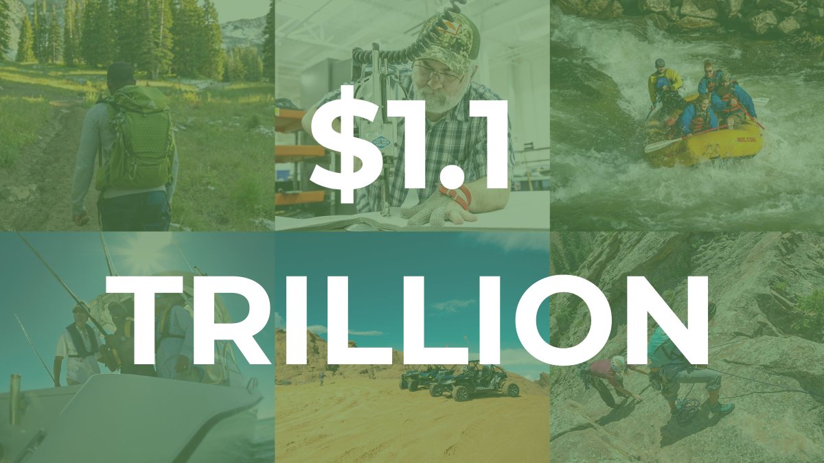 BREAKING: Outdoor recreation drives $1.1 TRILLION in economic output, supports 5 million American jobs, and employs 3.2% of all US employees. Check out the latest data on the performance of our sector!

bit.ly/3RdUGdr