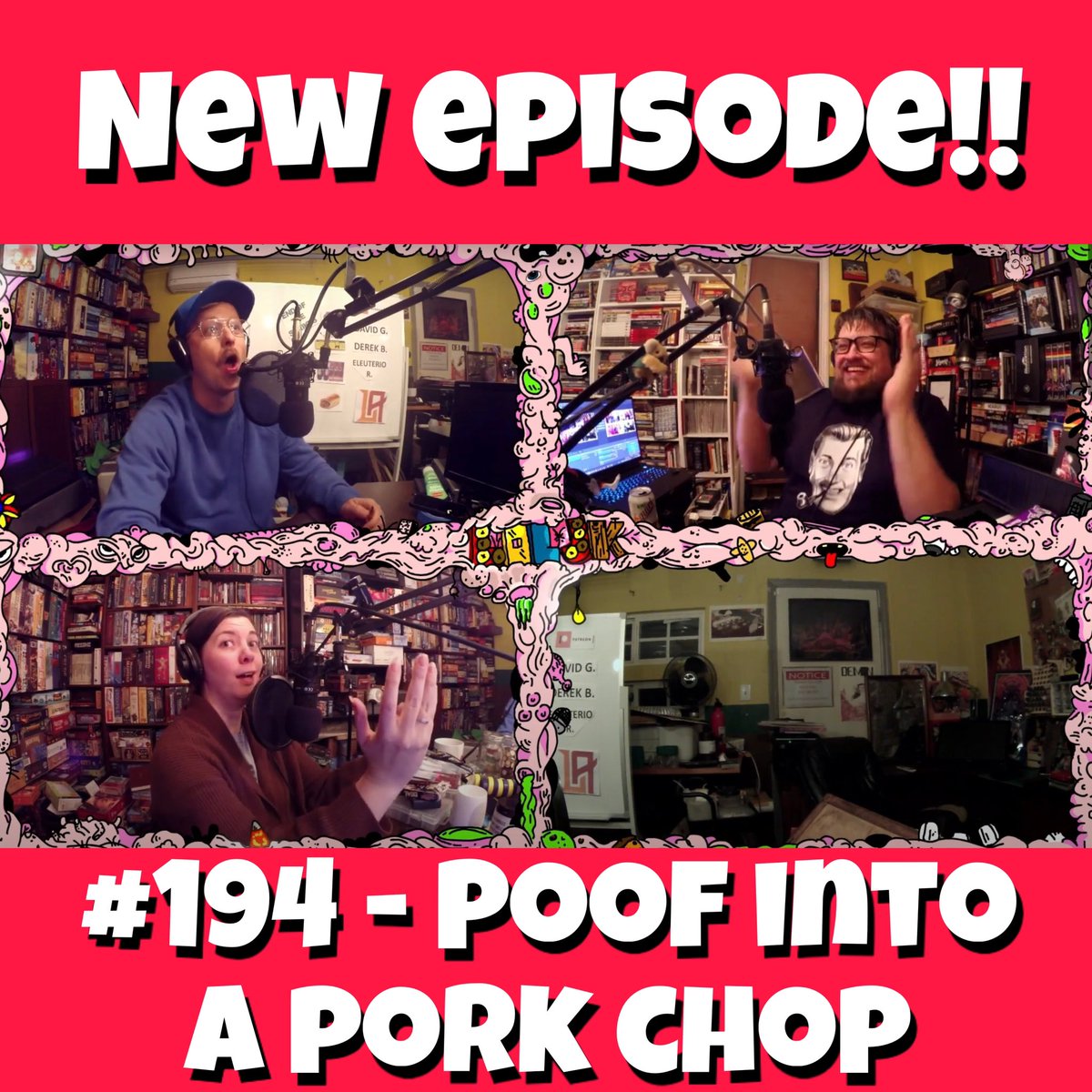 LOLJKpodcast's tweet image. LOLJK 194 - Poof Into a Pork Chop
Now live!!

On this episode: Doodie eye. The Endermen. Rubin’s death. Pretty bhole. Biohacking that D. The singularity. Lady Mermalade. 

patreon.com/posts/loljk-19…