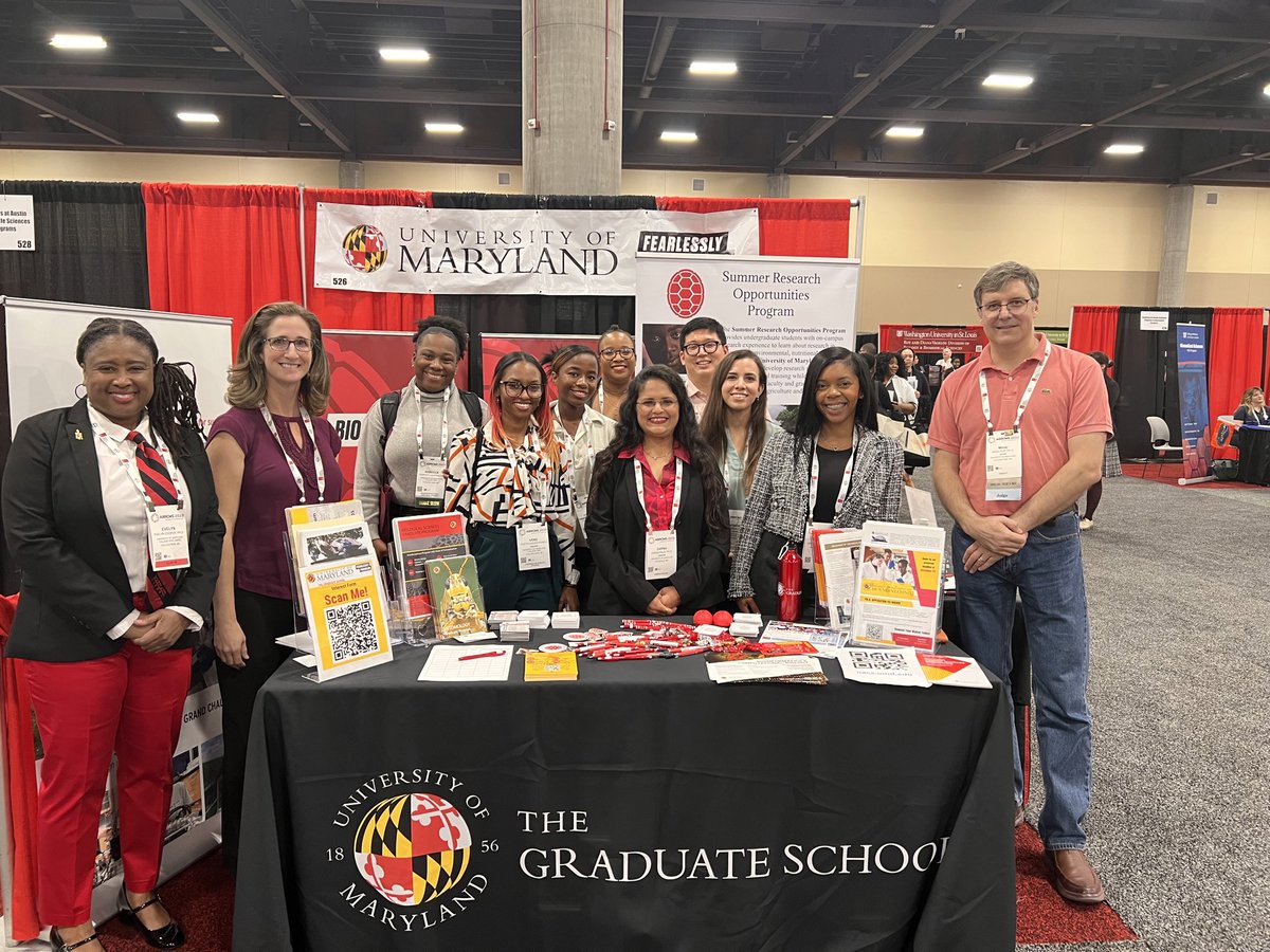 Come see us at the Maryland booth @ABRCMS! We have students, faculty, and staff who can tell you all about our various programs (including bioengineering!!!) #ABRCMS2023 @UMDBIOE