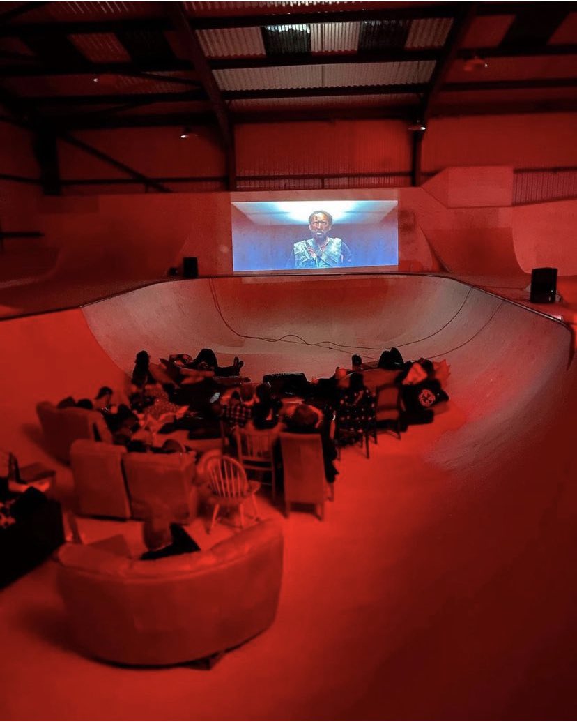 MANDY at an indoor skate park (via @SpectreVision)