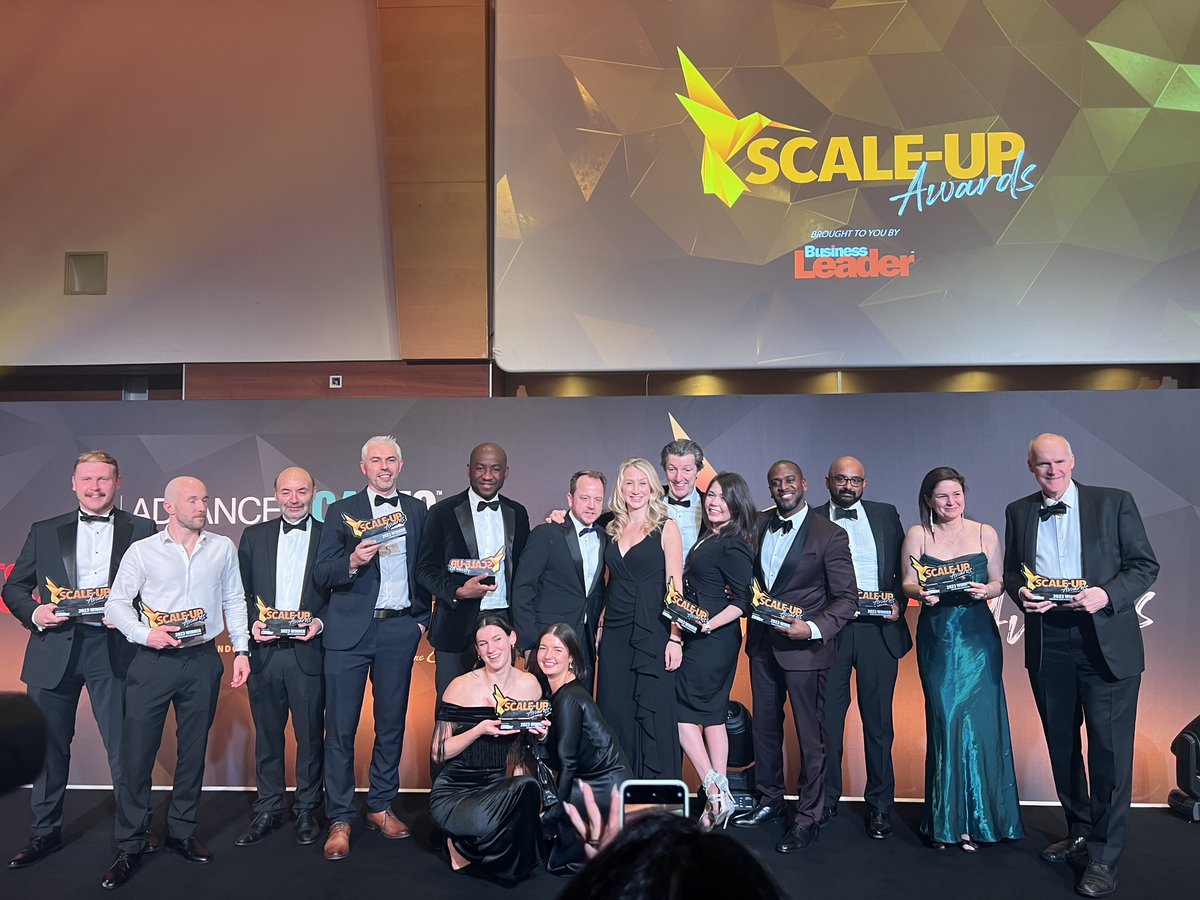 Congratulations to all of this year's @businessleader @ScaleUpAwards winners from me and @CaudwellYouth. We look forward to seeing your businesses continue to scale. 👏 #SUA23