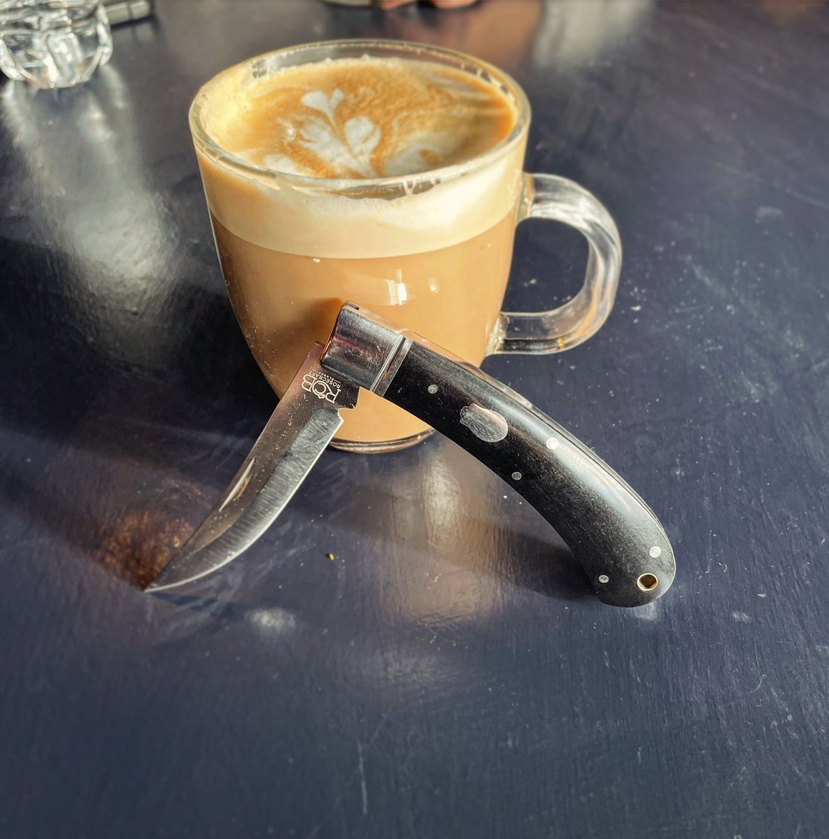 Rosecraft blades and Beardbros coffee #knivesandcoffee