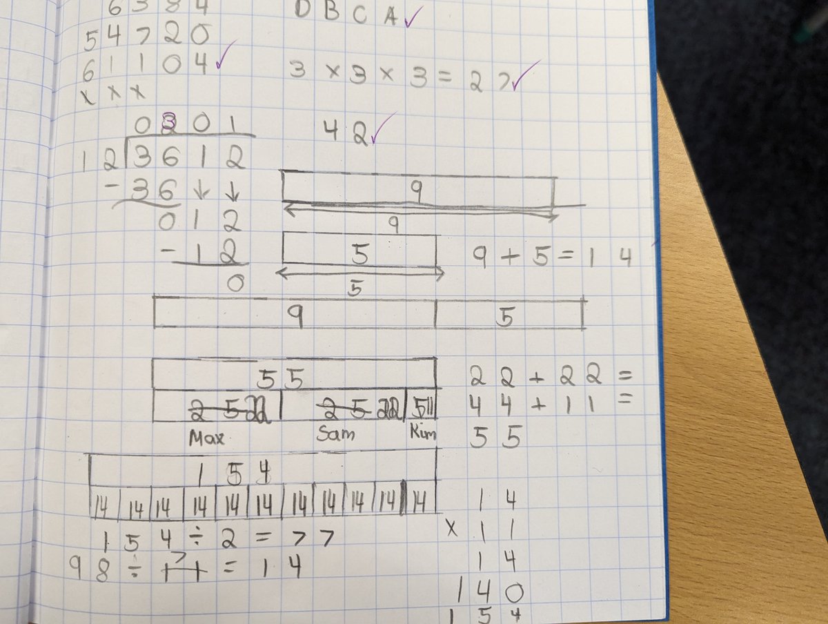 ectonbrookpri's tweet image. It's @WhiteRoseEd Barvember this month and Year Six have been using bar models to solve problems. Have a look at our strategies and see how useful they can be in helping to visualise maths. We love bar models! :-) @Zoe_Hall29 @NPATrust #barvember