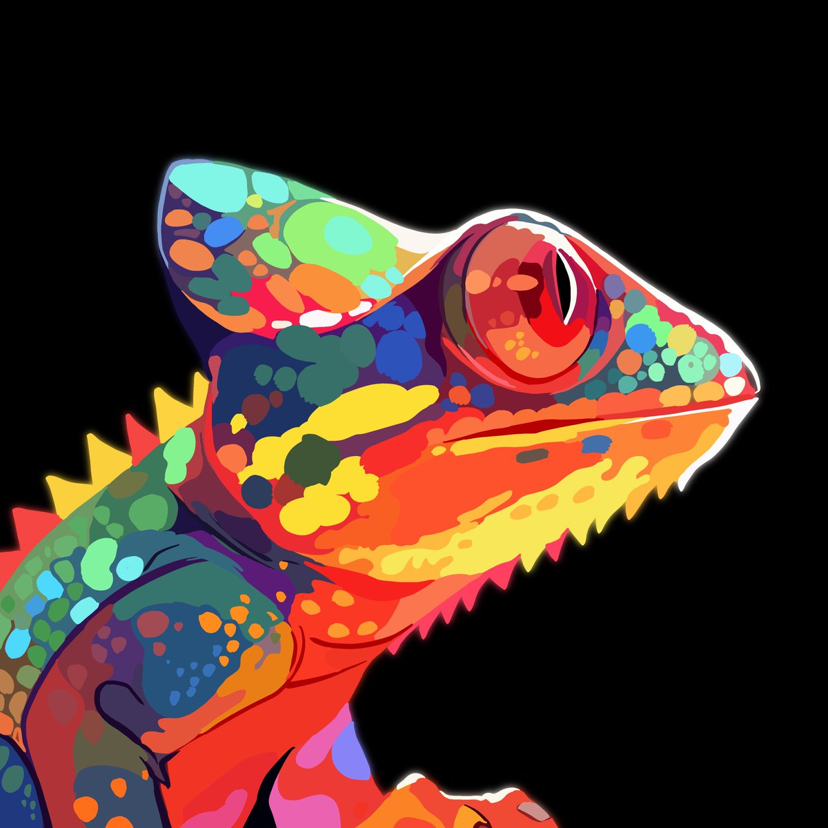 DrGrinspooon's tweet photo. GM
🟡🔵🟠🟣🟤🟢🔴
a fascinating animal which can appear in a wide variety of colors and has always fascinated me.
i present
Chameleon Herb