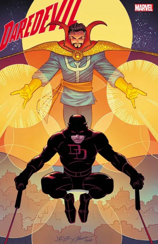 Doctor Strange on the cover of DAREDEVIL #6! 🎨

“When Misty Knight and Jessica Jones uncover a connection between the new Sentries and the occult, they call upon the only people who might be able to make sense of it - Stephen and Clea Strange.”