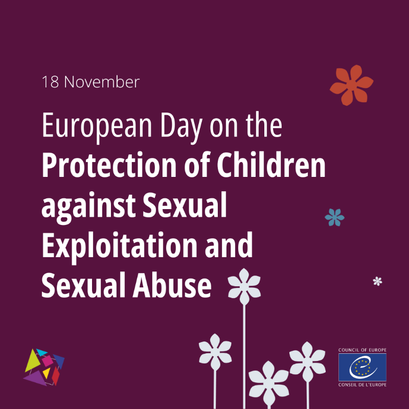 coe's tweet photo. Today is the European #EndChildSexAbuseDay.
This year, the focus is on #LearningFromSurvivors and victims of childhood sexual violence to inspire policy change.
Giving victims and survivors a voice can make a difference.
Learn how you can get involved: https://t.co/IiLPv25U5K https://t.co/36t7tNfWyM