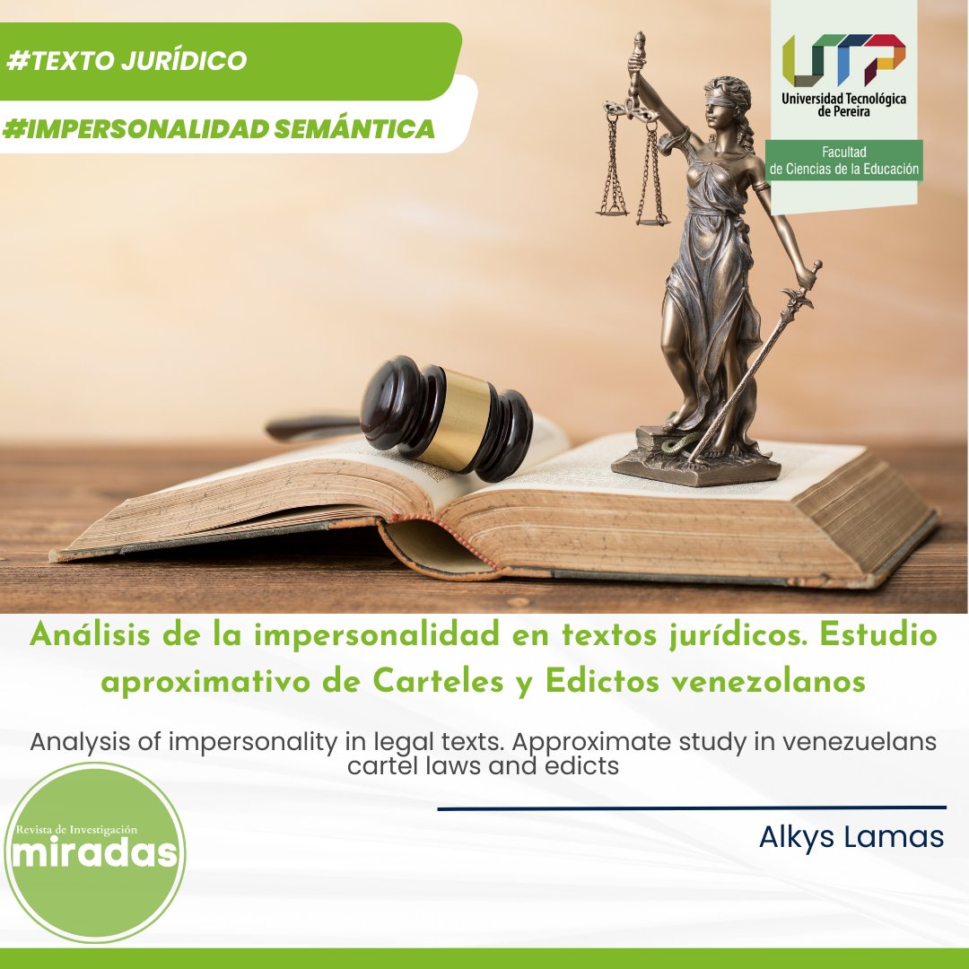 miradasutp's tweet photo. Uno de los tipos de textos que merecen mayor atención  de estudio por las diferentes disciplinas lingüísticas es  el texto jurídico

https://t.co/xBCLGG0ZsR

#educación #comunicación #cultura #didáctica #enseñanza #aprendizaje #publicaciones #revistadeinvestigación #TIC https://t.co/i1G4xvw4Xy