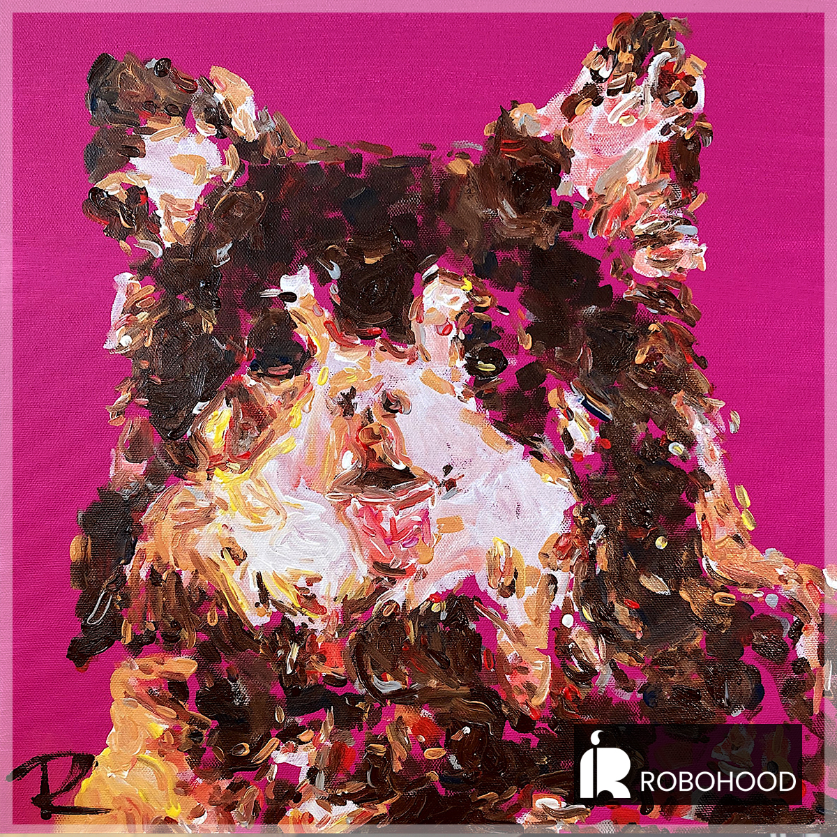 robohoodInc's tweet photo. Memories, feelings, and the people you hold closest to you can forever be honored through the power of Robohood art. Through our simple four-step process, create custom artwork that holds meaning to you: https://t.co/ZJuKNpFixf #Robohood #AIpainter #AIartist #AIart #Artist #Art https://t.co/cVZ81AhvAW
