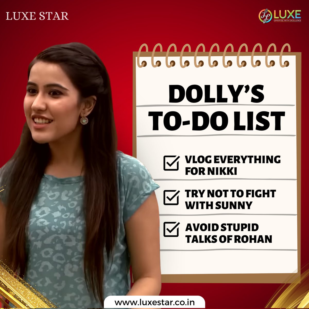 luxestarindia's tweet image. We all know what Dolly is upto because if you don't then you're not a true fan of Best Of Luck Nikki 

Finding a perfect gift for every 
occasion? 👀 Get a personalized video message from your favourite Celebrity for your loved ones. 
#RockInRetroWithMyntra #luxestarindia