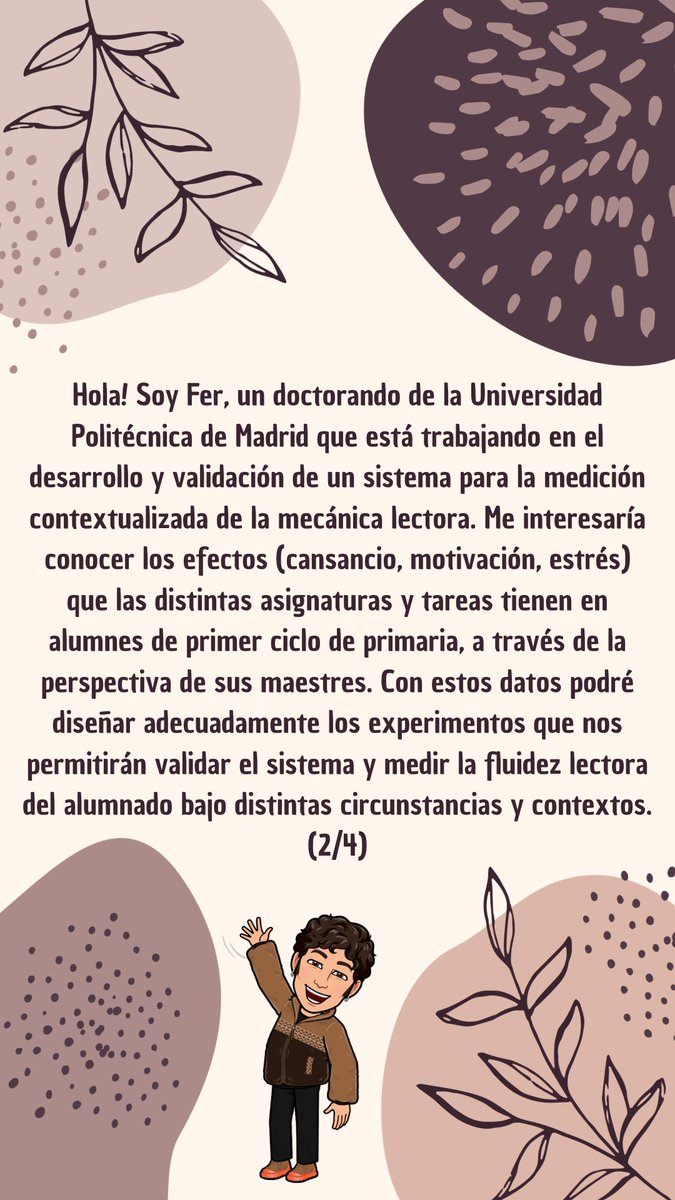 ubicaina1g's tweet photo. Si eres maestre de primer ciclo (Primero o Segundo de Primaria), impartes clase en algún centro educativo español, y tienes 10 minutitos, te agradecería que respondieras al siguiente formulario. También me puedes ayudar dándole difusión a este tweet :)

https://t.co/3qoqcelv8V https://t.co/mx0EetbsD3