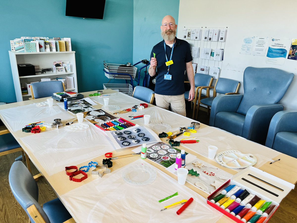 Harriet Armstrong (@hatarmstrong) on Twitter photo We’re ready for our weekly art session with our acute stroke patients @NorthMidNHS. Our patients are making Christmas decorations out of clay! <a href="/NM_ASU/">North Middlesex Hospital Acute Stroke Unit</a> #nhs #strokerecovery #PatientCare #art <a href="/LanceTabraham/">Lance Tabraham</a> We’re ready for our weekly art session with our acute stroke patients @NorthMidNHS. Our patients are making Christmas decorations out of clay! <a href="/NM_ASU/">North Middlesex Hospital Acute Stroke Unit</a> #nhs #strokerecovery #PatientCare #art <a href="/LanceTabraham/">Lance Tabraham</a>