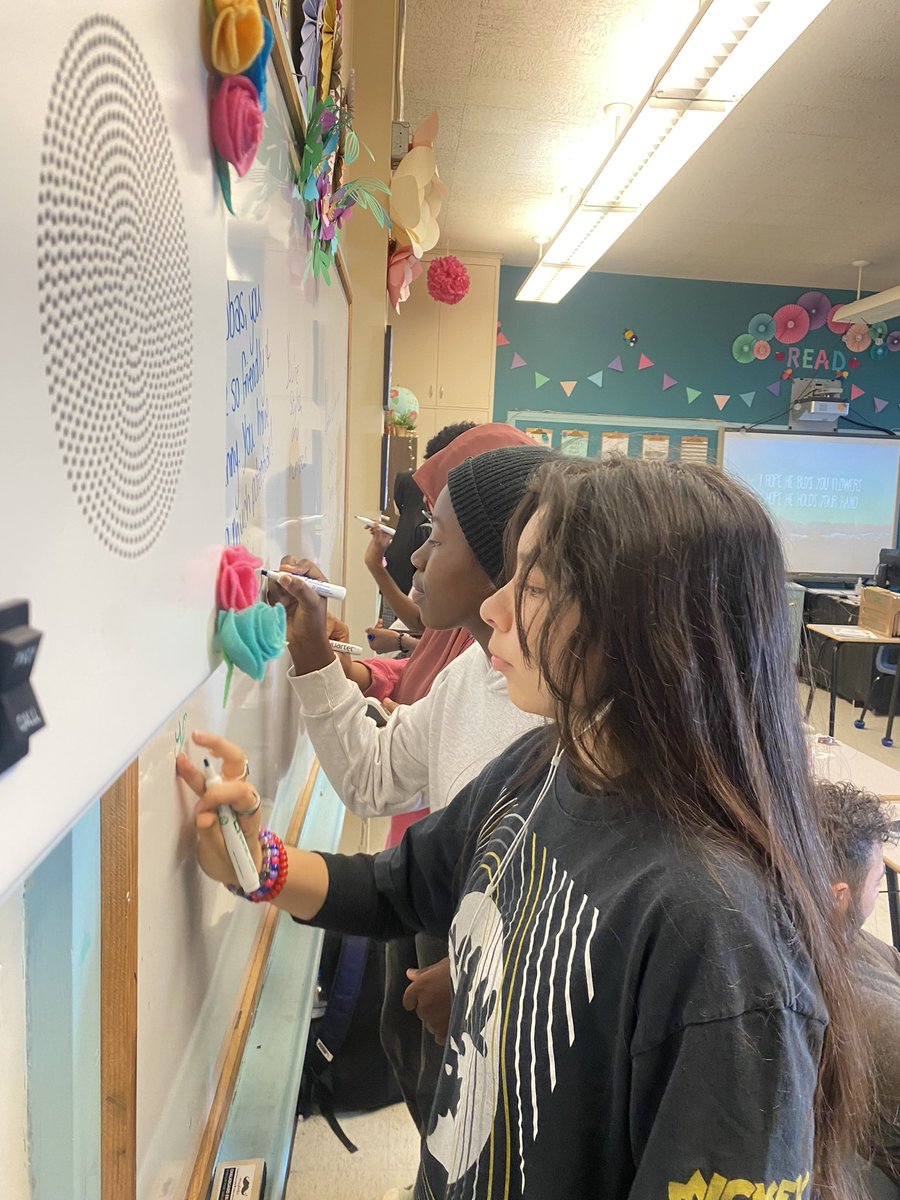 ErinCoates18's tweet photo. EAL Students shared compliments for each other in a 3-day group activity. Heartwarming reactions included happiness and a warm welcome for newcomers. 💙 #PositiveVibes #ClassroomConnections #SEL #NLESD #HHM @NLESDCA @SheldonBarry3 @hhmoffice1 https://t.co/L9X7VxOGUY