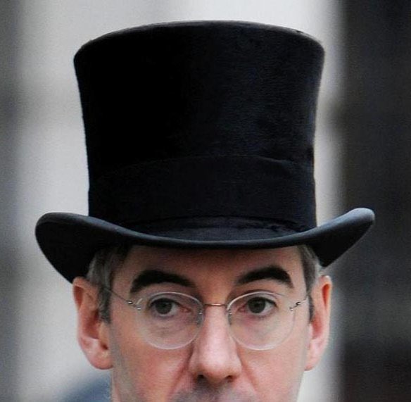 BrexitBuster's tweet photo. @AndyGJBurge @RussInCheshire The Right Horrible Jacob ‘Crackers’ Sleaze-Morgue MP, the sinister minister. https://t.co/RHSPwIje10