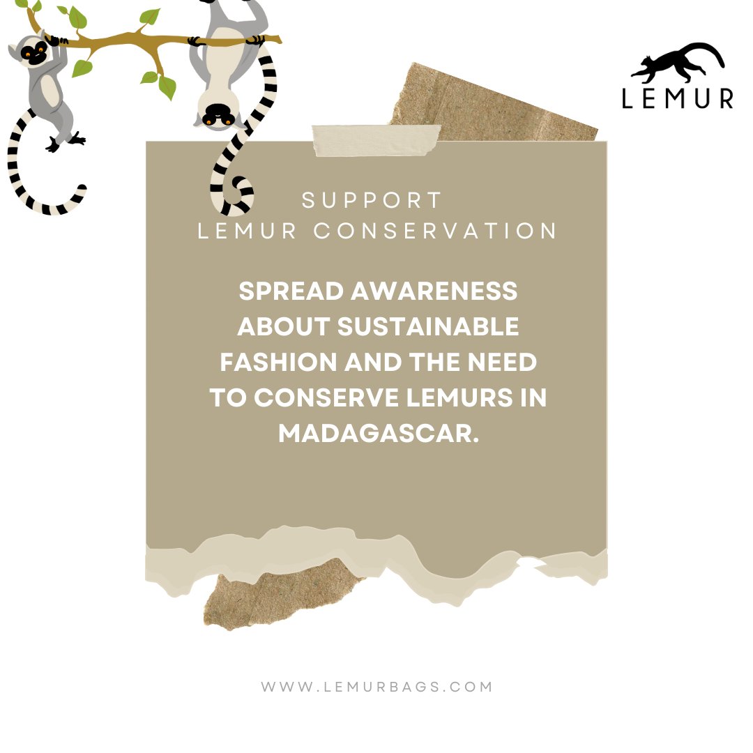 LemurStyle's tweet photo. Let's unite for a cause that's as stylish as it is meaningful. Spread the word about sustainable fashion and the vital mission to conserve lemurs in Madagascar. 💚 

#LemurBags #drawstringbags #traveller #ecofriendly #ecoliving #lemurs #africa #wildlife #wildlifeconservation https://t.co/IzXr4bygQG