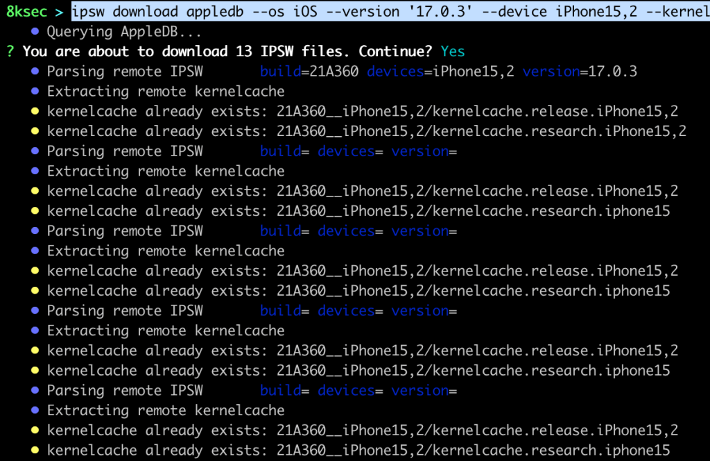 ptracesecurity's tweet image. Ipsw Walkthrough Part 1 – The Swiss Army Knife For IOS/MacOS Security Research  8ksec.io/ipsw-walkthrou… #MobileSecurity #iOSsecurity  #infosec