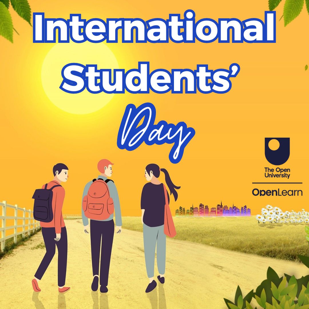 OUFreeLearning's tweet photo. Today is #InternationalStudentDay! 🙌 So HELLO to all the students👋
OpenLearn is a great resource for #studentsupport, from #studyskills to #wellbeing, and our #UniversityReady and #JumpstartUniversity collections were made with students in mind:
https://t.co/sK0vXiy90x https://t.co/yiLCQ4Esco