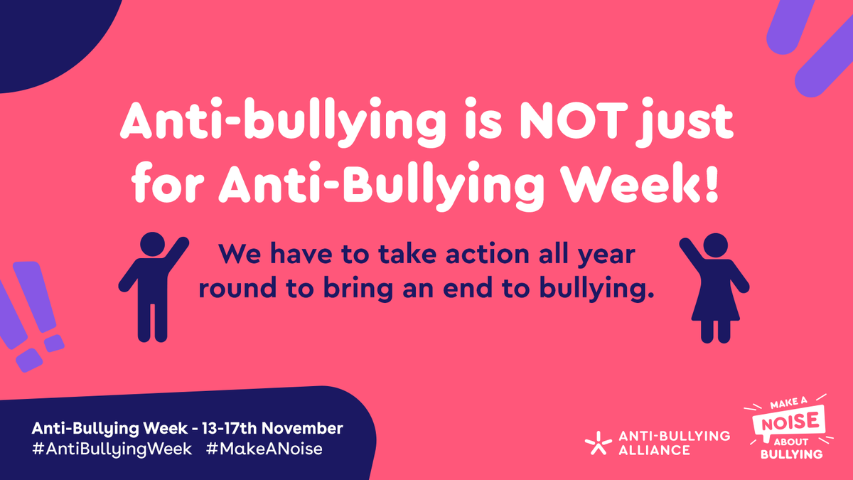 This week marked @ABAonline's #AntiBullyingWeek, and we're proud to support this year's theme of 'making a noise' about bullying 🗣️ Harassment and bullying remain significant workplace issues. See our factsheet and viewpoint on this here ➡️ ow.ly/esfV50Q8JJG #MakeANoise