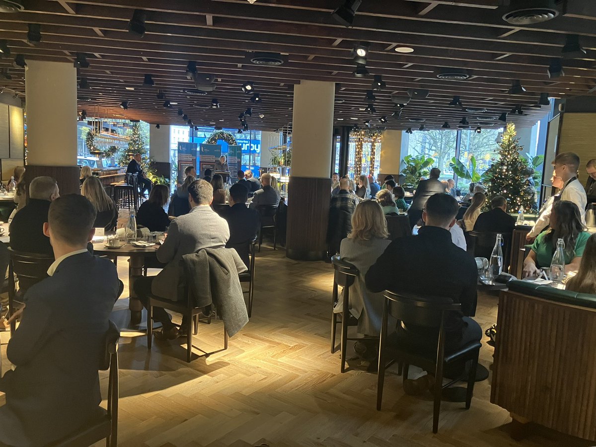 A full house at our <a href="/UlsterBizSchool/">Ulster University Business School</a> Dept of Accounting Finance &amp; Economics Annual Event-what a lovely way to finish a busy week! @academybelfast looking well!