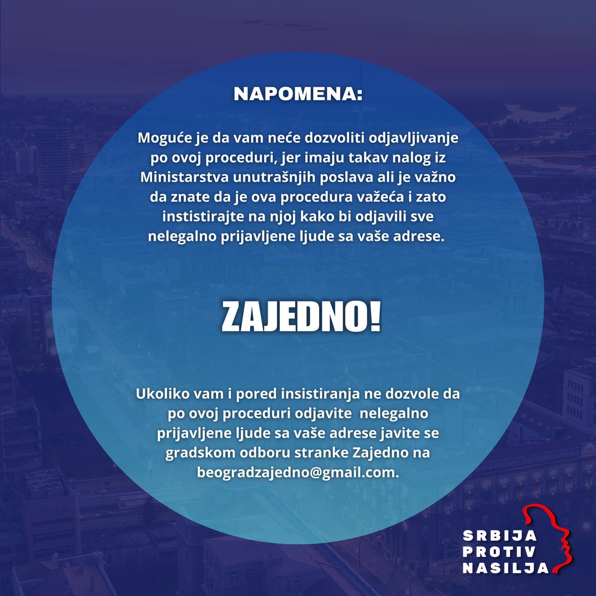 Evo kako odjaviti fantomskog birača:
Mnogo ljudi se javilo pa delimo detaljno uputstvo.