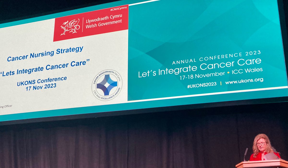 #UKONS2023 is here &amp; well underway, with a dragon too! Opening session. To continue to bring ‘knowledge, compassion and dedication to our profession’. <a href="/n_gillknight/">Gillian knight</a> 
#cancercare