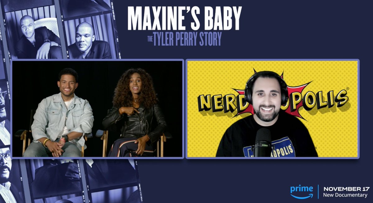 Congrats to <a href="/iamGelilabekele/">Gelila Bekele</a> &amp; <a href="/ArmaniOrtiz/">Armani Jay Ortiz</a> on their amazing <a href="/tylerperry/">Tyler Perry</a> documentary #MaxinesBaby: The #TylerPerry Story, now streaming <a href="/PrimeVideo/">Prime Video</a>! 

Watch The Interview: youtu.be/5CRHjaasxFI