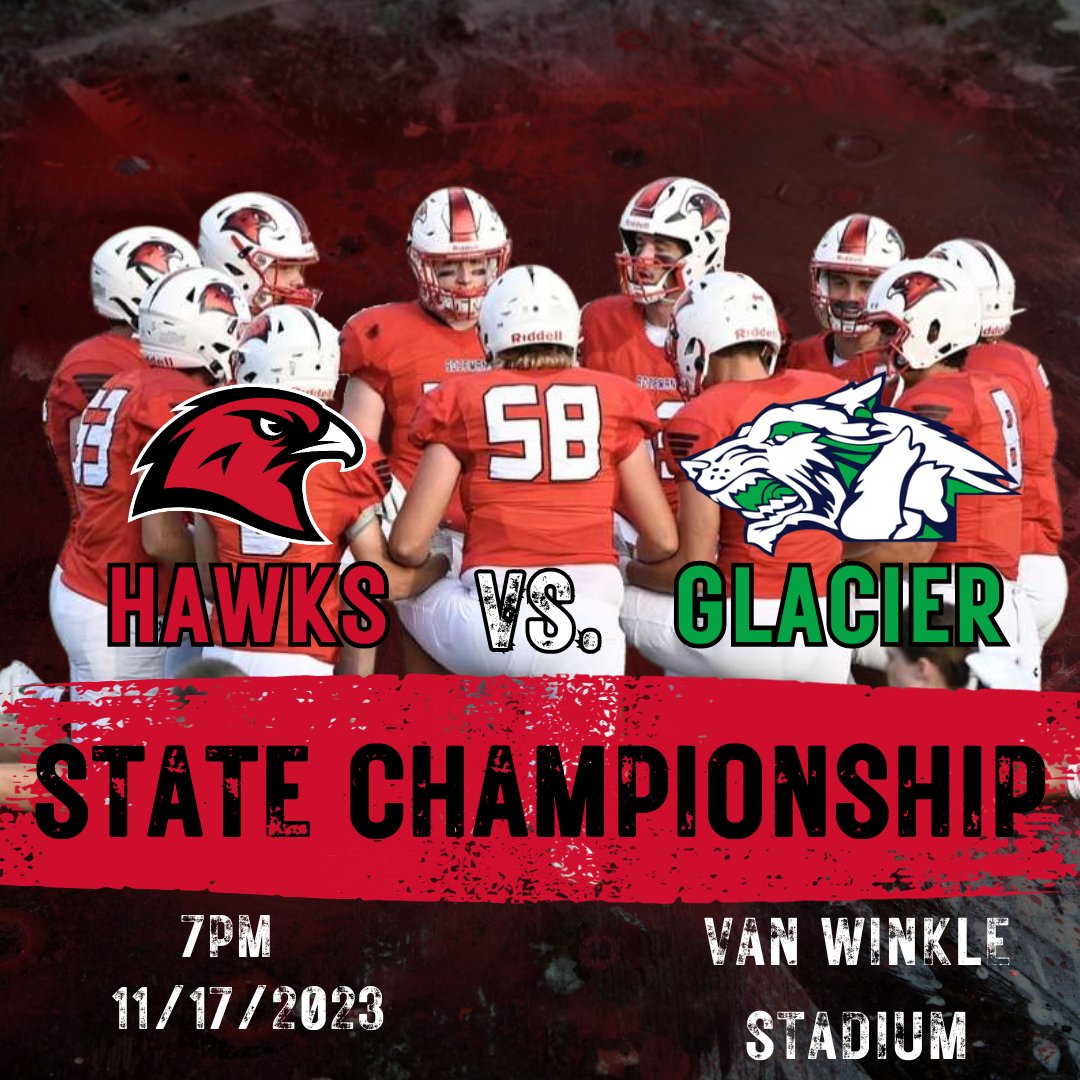 STATE CHAMPIONSHIP!! Good Luck Hawks! 🔴⚫