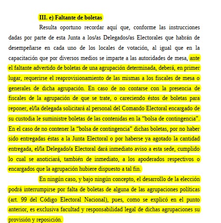 Editor_76's tweet photo. 🚨 IMPORTANTE INFO

Sobre el posible faltante de boletas propias que estaría provocando La Libertad Avanza, luego de no aportar las necesarias para el comicio, es muy importante conocer qué dice la Justicia Electoral ante esa situación, cuales son los procedimientos, y roles de los partidos y de las Fuerzas de Seguridad.
(info para difundir)