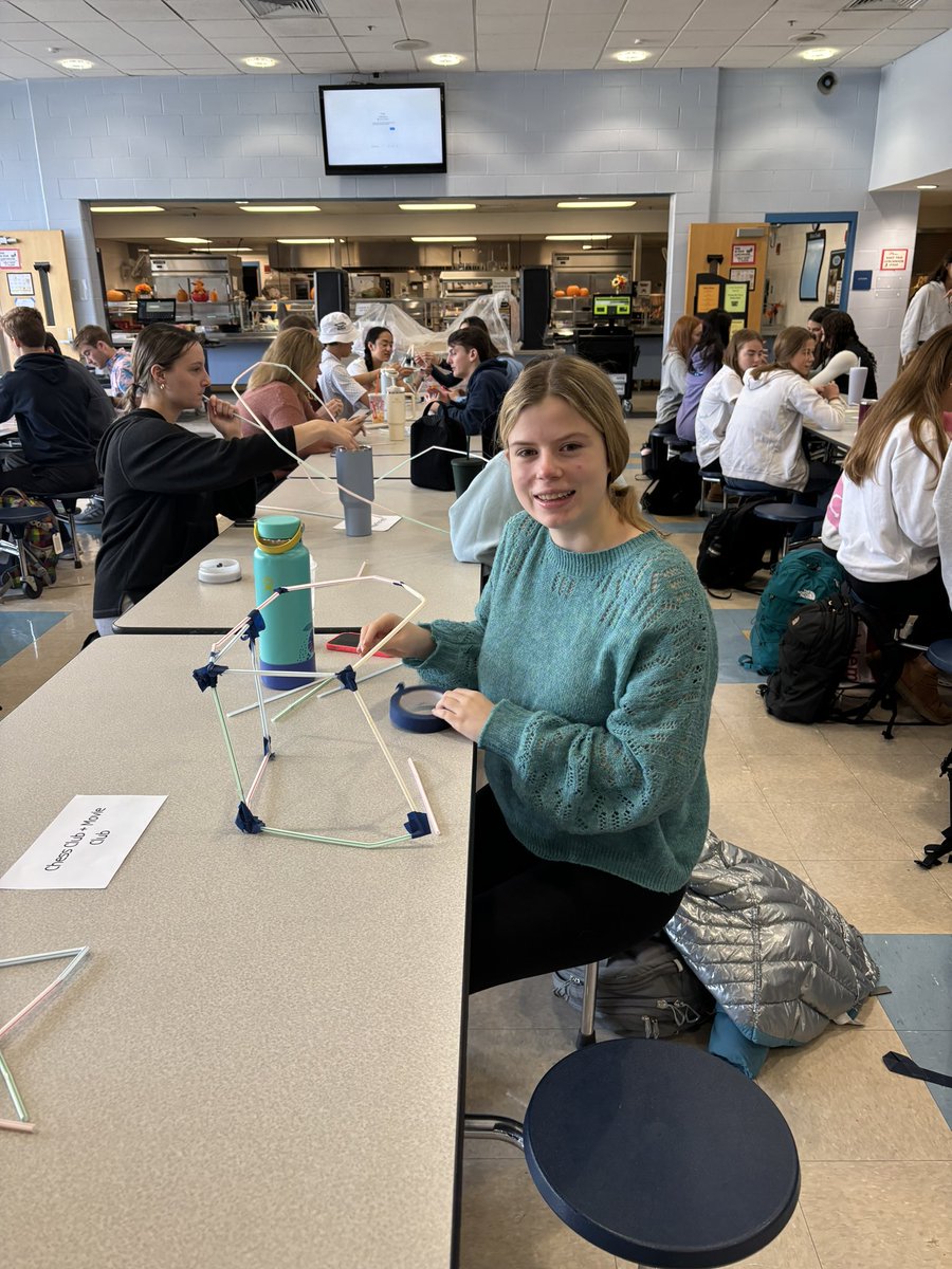 Having a blast with our awesome leaders at our annual officer shop! Starting off with an ice breaker… problem solving with straws and seeing what we can make! 👏👏