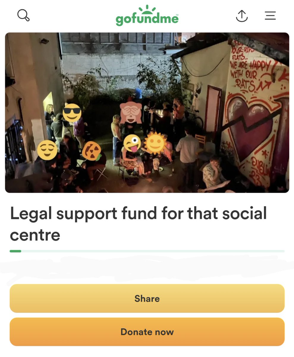 thatsocialcentre is a vital community space that facilitates organising, film screenings, fundraisers, fitness sessions, bike workshops &amp; pop-up libraries. 

Donate what you can to its legal fund to help keep non-commercial space open for the community: gofundme.com/f/legal-suppor…