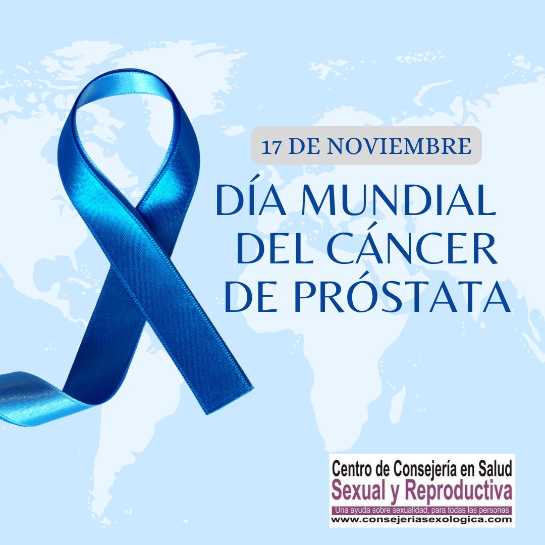 ceconsex's tweet photo. 17 de Noviembre: #DíaMundialDelCáncerDePróstata 💙
Cada 17 de noviembre se conmemora el Día Mundial del Cáncer de Próstata. Se trata de concienciar sobre el cáncer más frecuente en los hombres, haciendo énfasis en la detección y tratamiento temprano para prevenir esta enfermedad. https://t.co/lqeip5HxE1