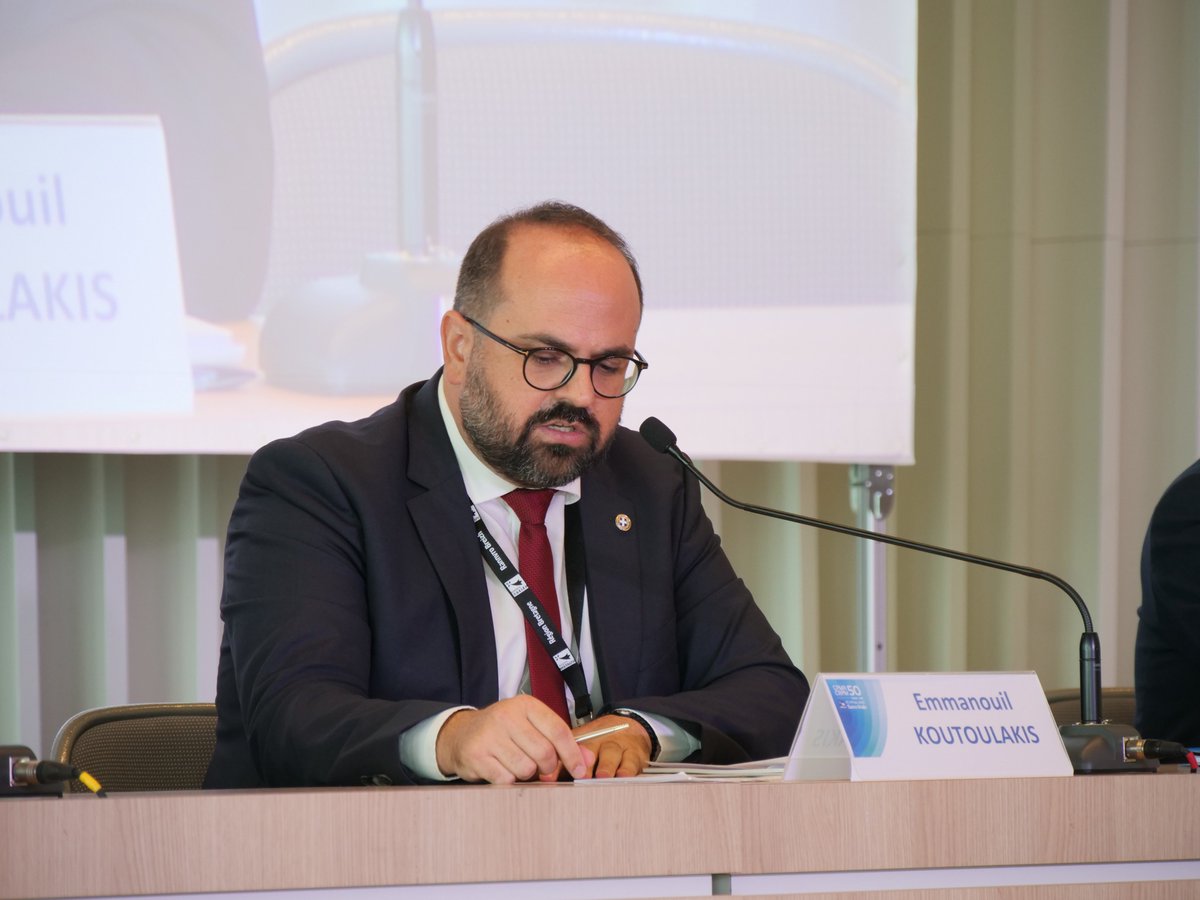 During a session on EU🇪🇺Maritime Affairs, M. Koutoulakis, highlighted key messages from Greek national policies:
☑️ Implementation should follow after analytical data
☑️ Energy transition, partnerships in transport and administrative support to #regions help to tackle #insularity