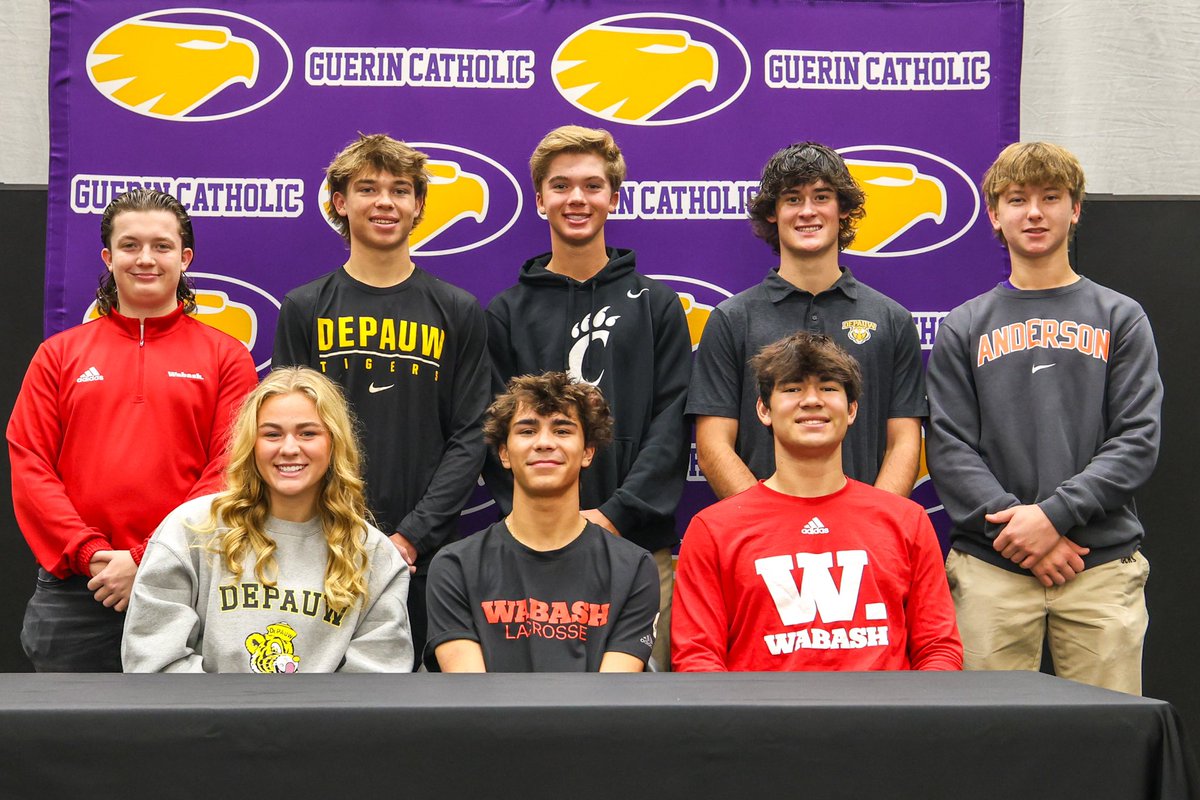 GCHS_Athletics's tweet photo. College Commitment Day! Congrats to these 8 student-athletes!
@GCHSGirlSoccer 
@GuerinBaseball 
@GCHSBoysLax 
@GuerinBoysGolf 
@GuerinCatholic https://t.co/2HcKbC400N