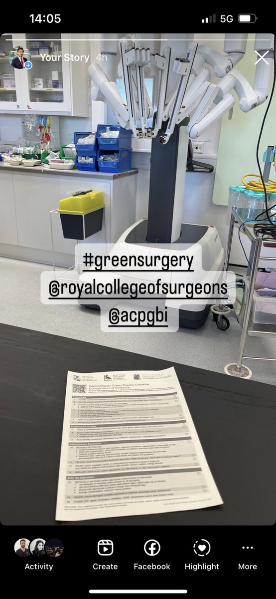 #greensurgery @GreenSurg using the checklist developed by the @RCSnews in our theatre today. @EMBurns2017 and I are leading the charge for change
